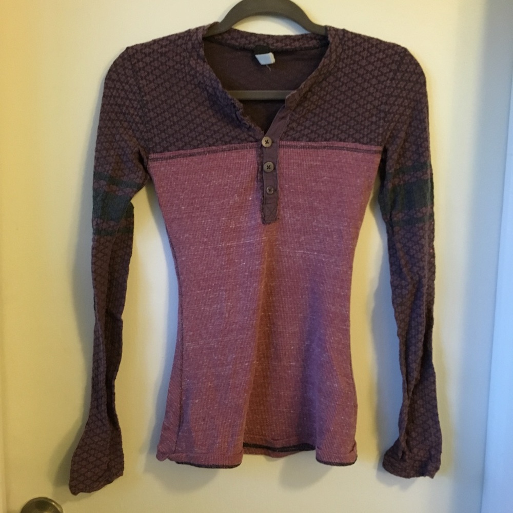 Free People Baseball / Jersey Thermal